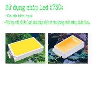 Đèn led GX-A ánh sáng trắng và 3 chế độ ánh sáng RGB cho bể cá cảnh thủy sinh