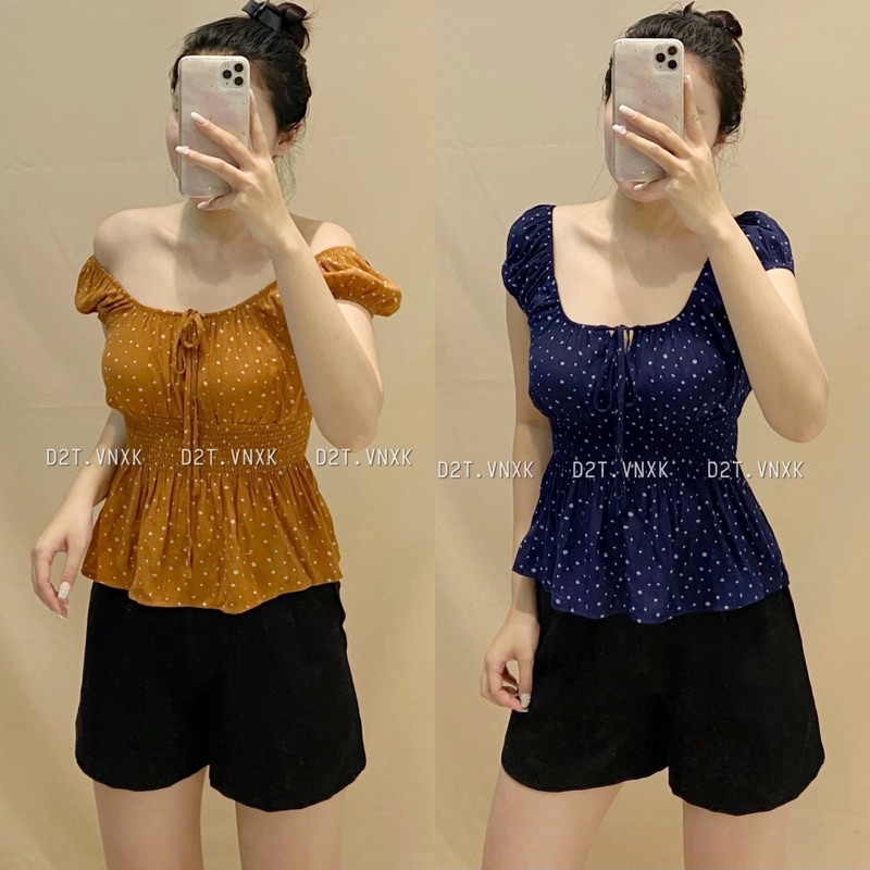 Áo Kiểu Smocking Hãng Mine VNXK