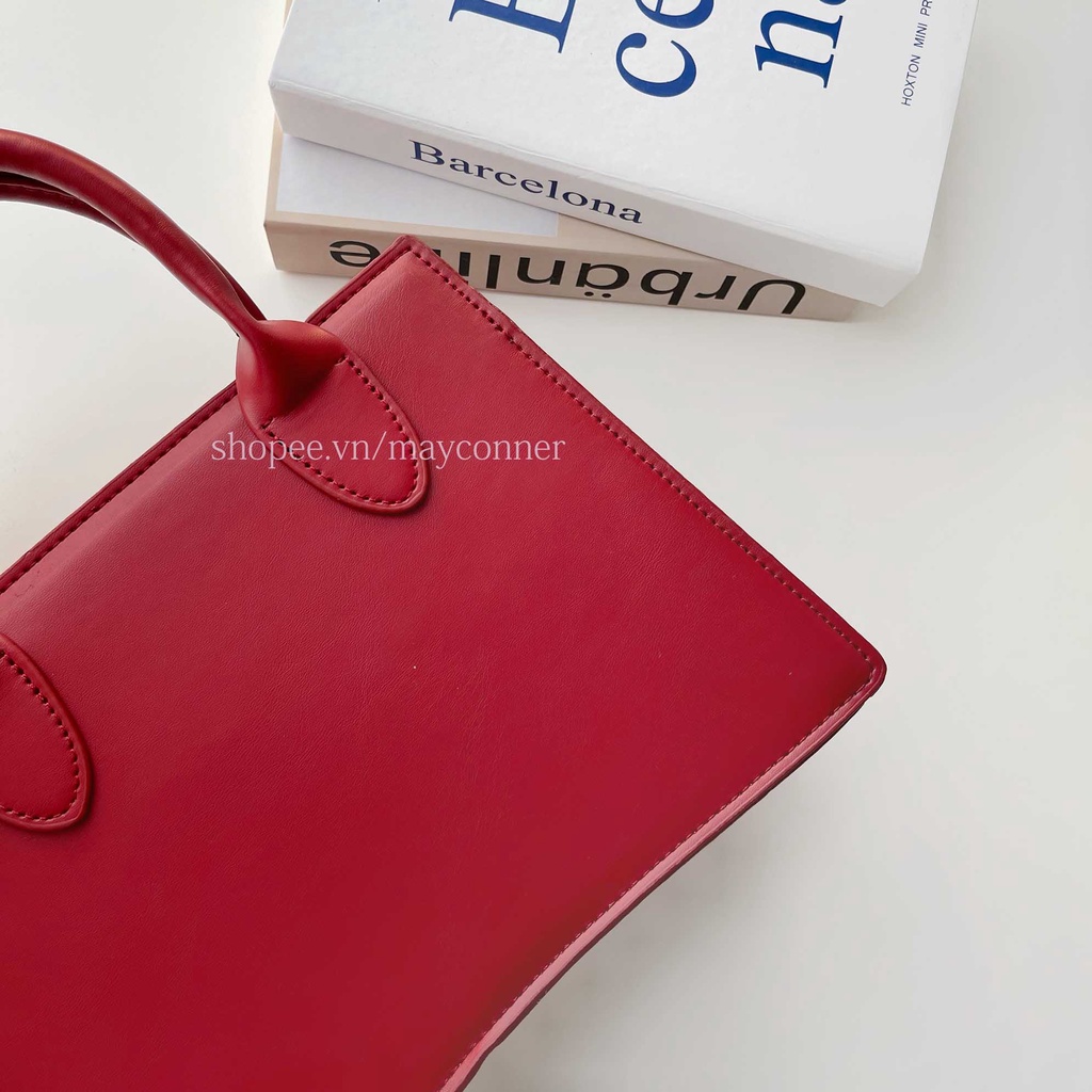 Túi xách cao cấp đỏ nơ xinh Mayconner TA1
