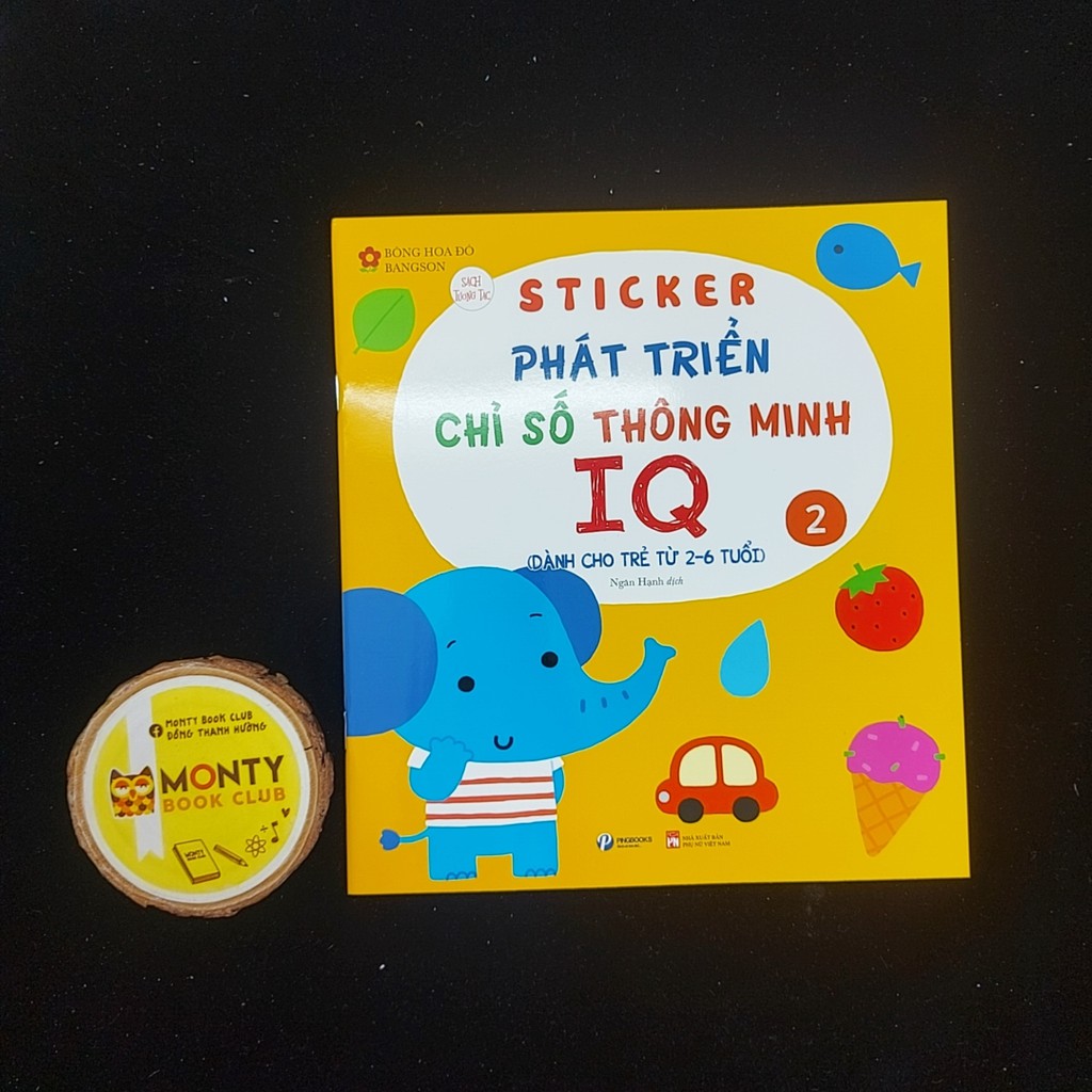 Sách - Combo Sticker phát triển chỉ số thông minh IQ (6c)-PB, Monty club