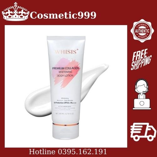 Whisis body lotion, kem dưỡng trắng da body whisis chính hãng - Cosmetic999