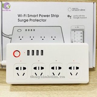 Hẹn giờ wifi smart aquarium 4 ổ + 4 cổng usb