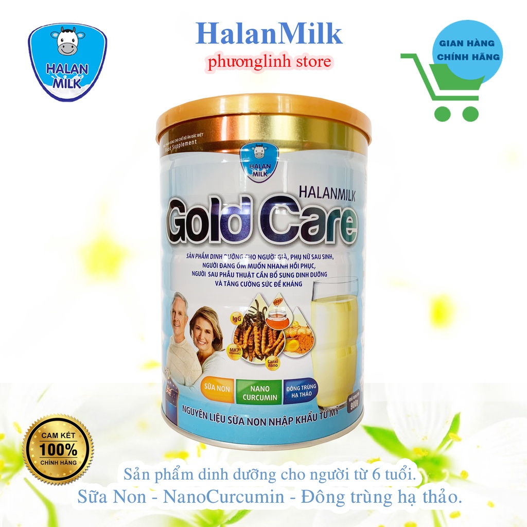 Sữa bột Gold Care Halan Milk - Đông Trùng Hạ Thảo Date 4/2025