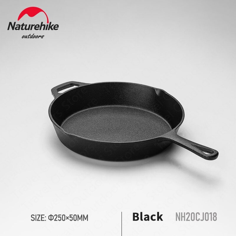 Chảo gang đúc Glamping cắm trại dã ngoại cast iron Naturehike NH20CJ018