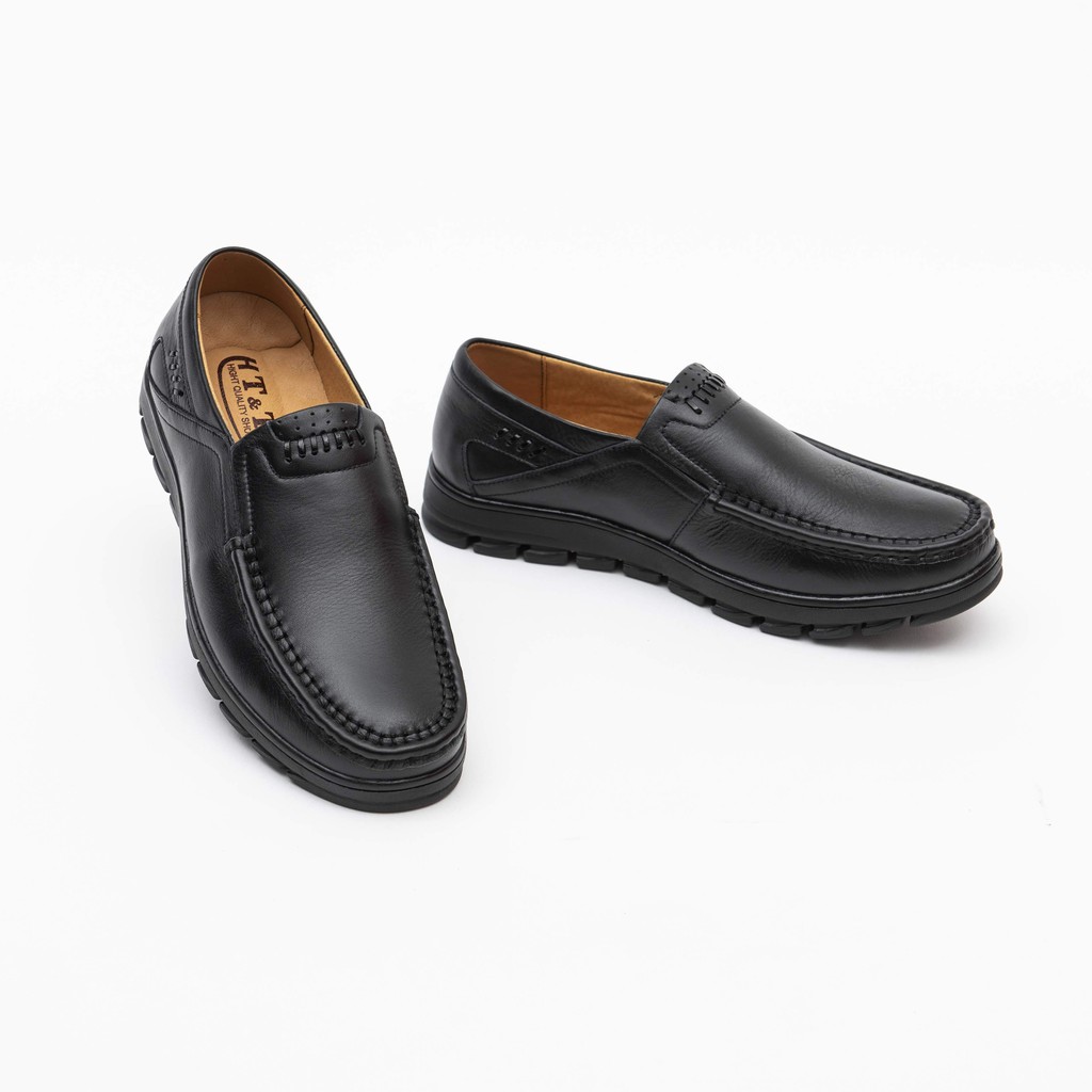 GIÀY TÂY NAM KHÔNG DÂY DA BÒ THẬT ĐẾ CAO SU MỀM BẢO HÀNH 12 THÁNG DÁNG GIÀY CÔNG SỞ NAM DA BÒ MỀM ( LATIPE  278 NÂU ) | BigBuy360 - bigbuy360.vn