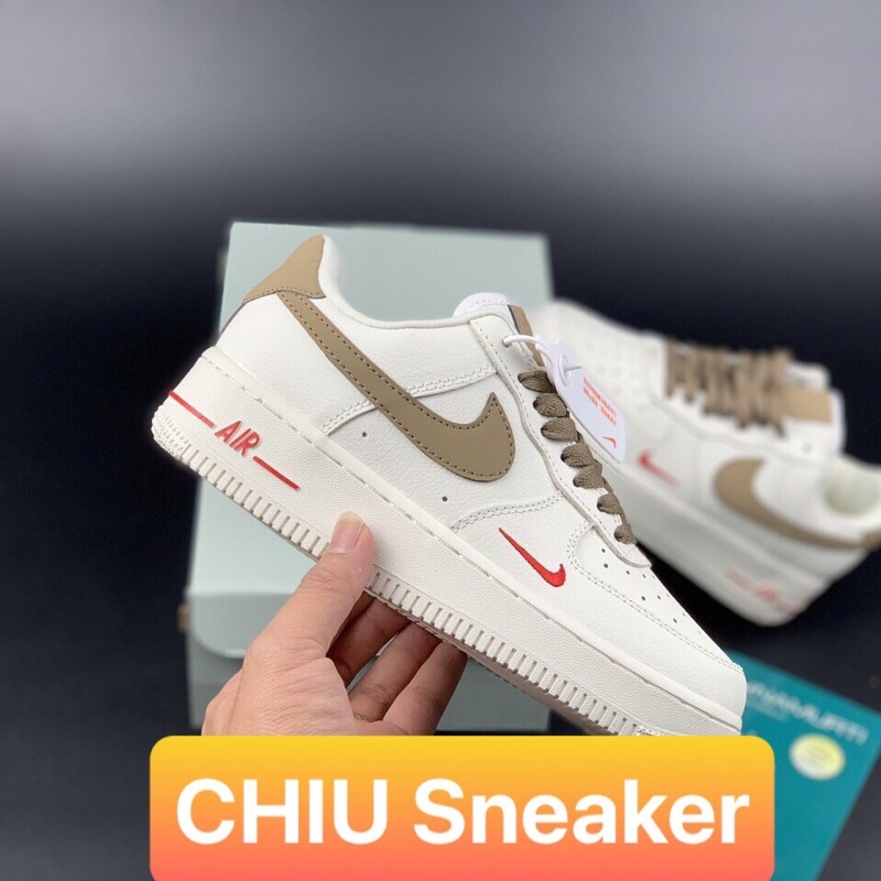 Giày thể thao Sneaker Air Force 1 Vệt Nâu Phiên bản SC - giay AF1 vệt nâu