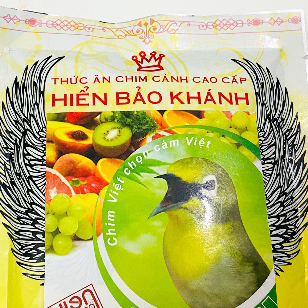 Cám chim khuyên Hiển Bảo Khánh số 2 cao cấp 200gram - Cám khuyên Hiển Bảo Khánh số 2 giá rẻ