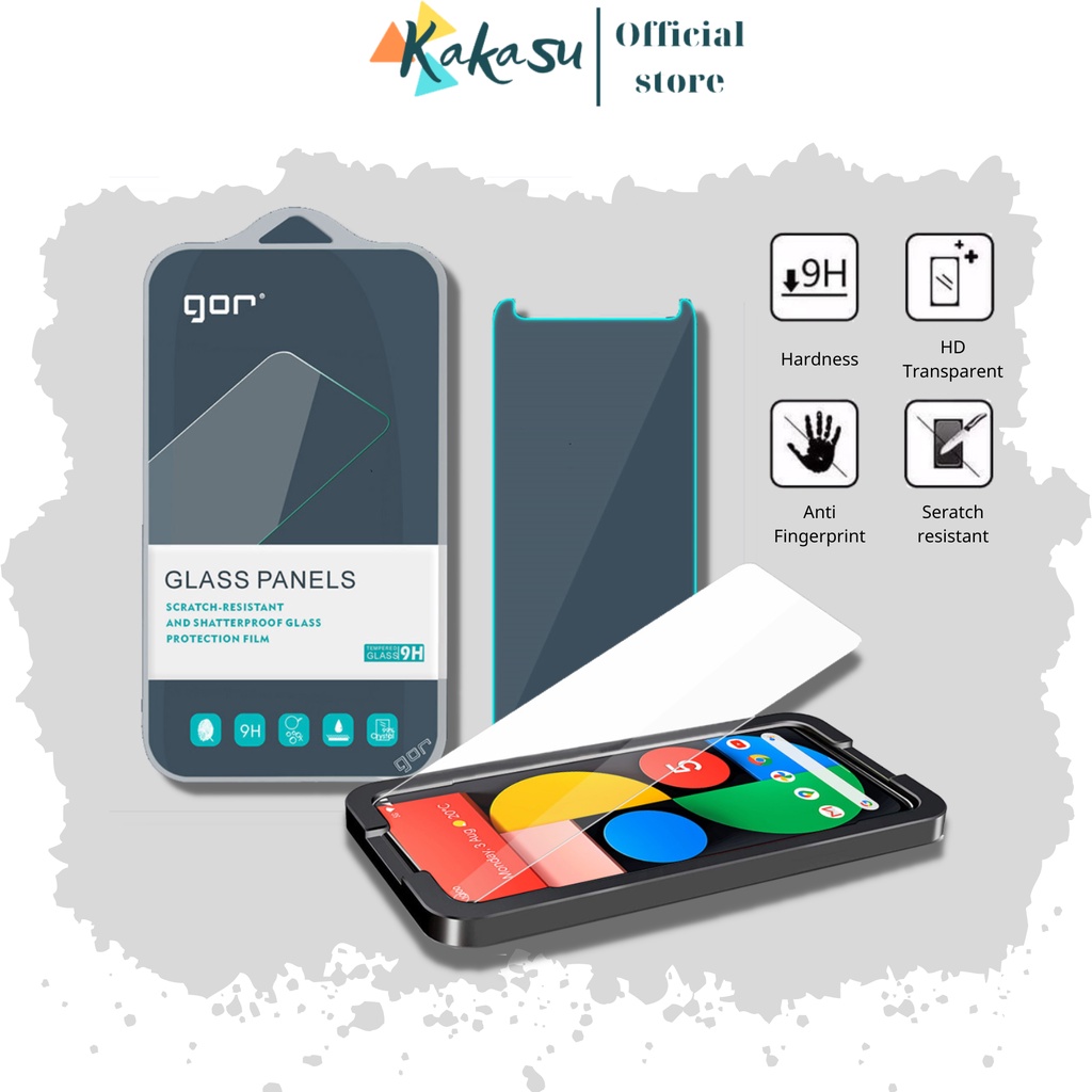 Kính cường lực pixel 4XL / 4/ Pixel 5 / Pixel 6/  Pixel 6a/  Pixel 7 - hàng chính hãng GOR cao cấp đạt chuẩn 9H