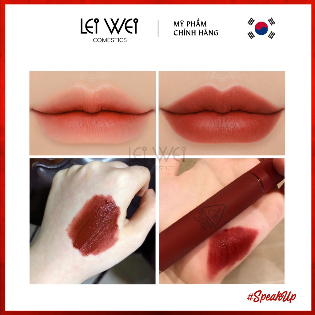 [LW COMES] Son Chính Hãng 3CE Velvet Lip Tint #SpeakUp