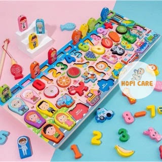 Bảng Ghép Hình Số Học Thông Minh Phát Triển Trí Tuệ Cho Bé