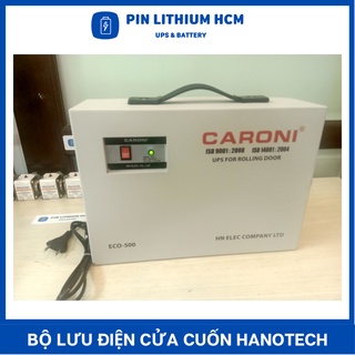 Bộ lưu điện cửa cuốn hanotech eco 500 dùng cho motor 500kg mới 100%
