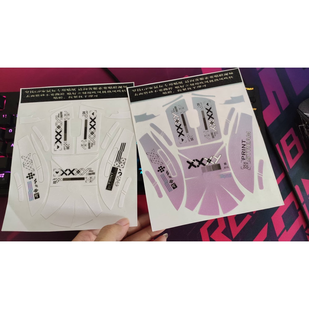 Miếng dán Printstream cho chuột Logitech G903 G502 G Pro Wireless G900 G304 - Skin bảo vệ chống xước