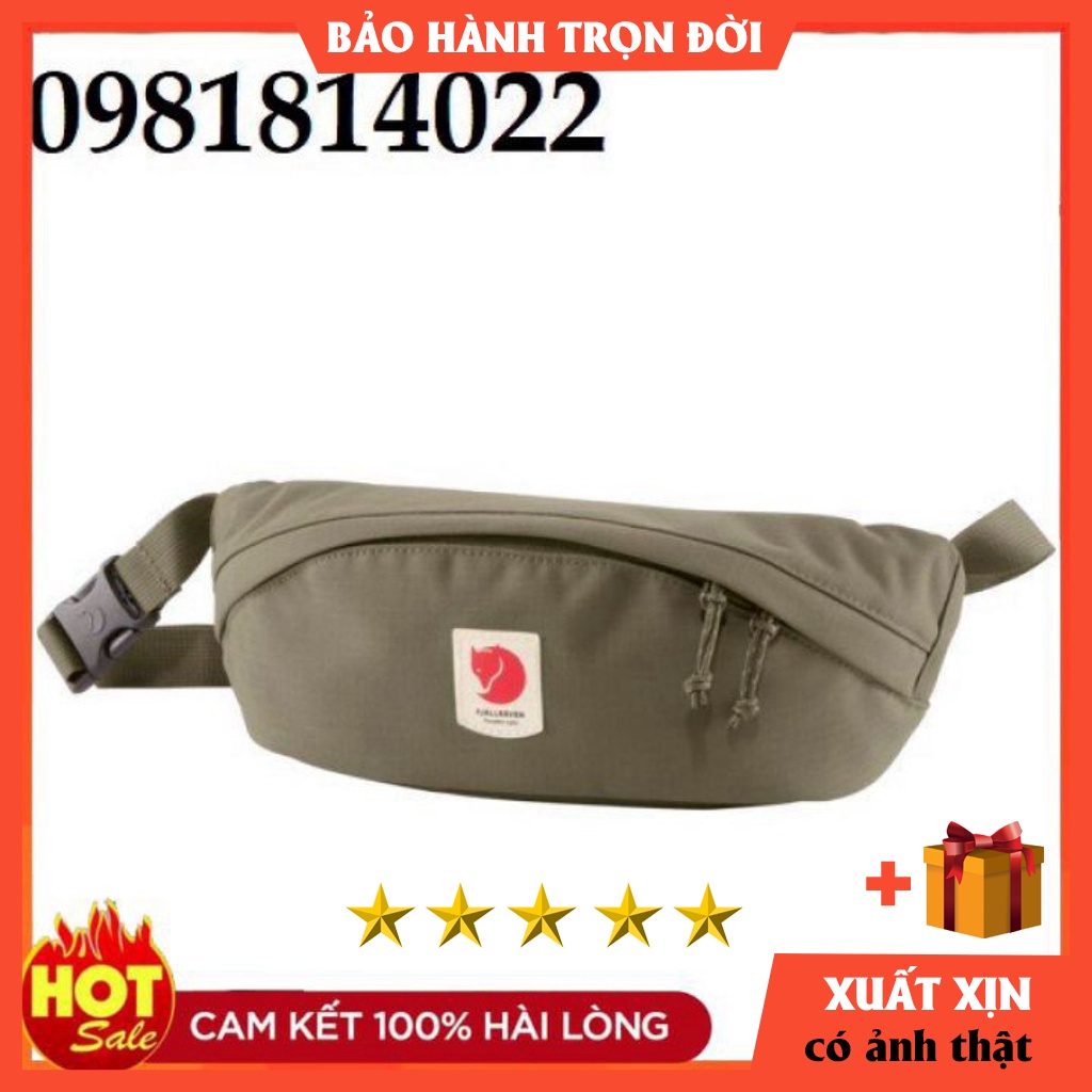 Túi đeo bụng fjallraven ulvo hip pack  vải G100 chống nước tuyệt đối [ BẢO HÀNH TRỌN ĐỜI]