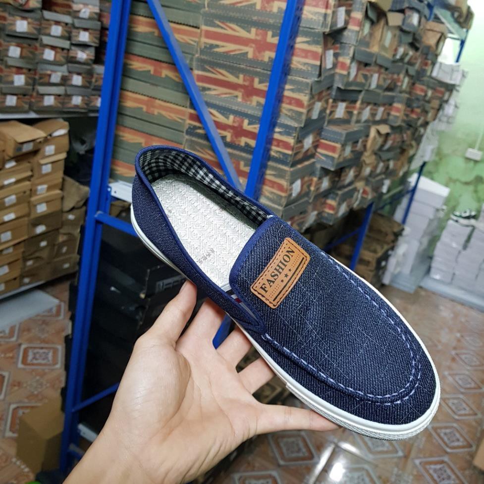 Giày lười vải nam - Slip on nam  cao cấp  B73