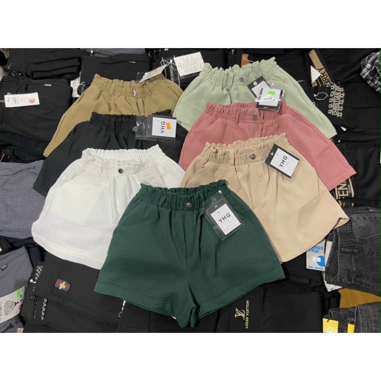 Quần short cạp cao tổ ong hàng mới siêu Hot nội y xanh thiết kế thoáng mát