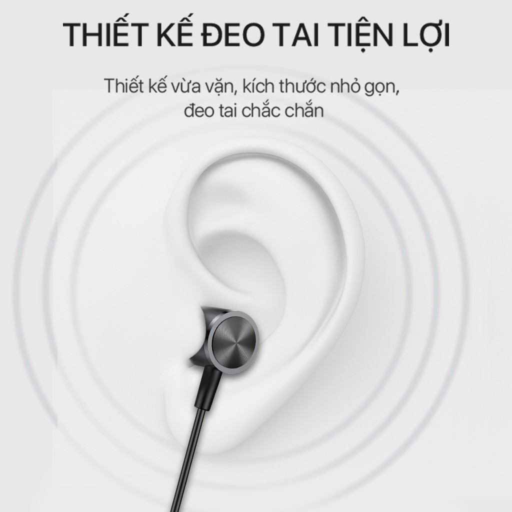 Tai Nghe Nhét Tai Chính Hãng VIVAN Q11S Âm Thanh HD Cổng Kết Nối 3.5mm