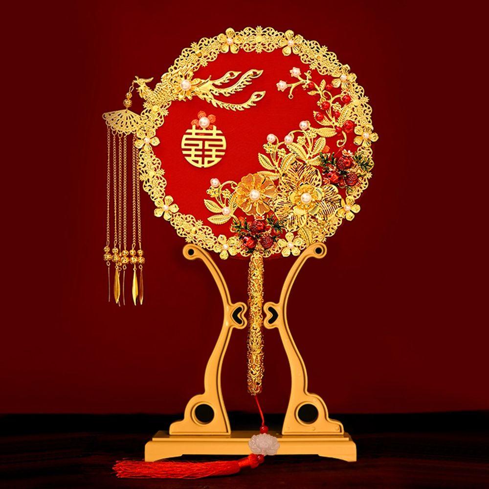 Quạt Cầm Tay Lãng Mạn Dùng Trang Trí Đám Cưới