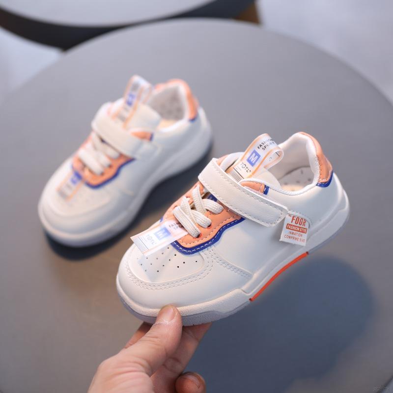 Se7en Fashionable Little White Shoes For Boys And Girls With Soft Soles Non-slip And Breathable Sneakers For 9M-6T