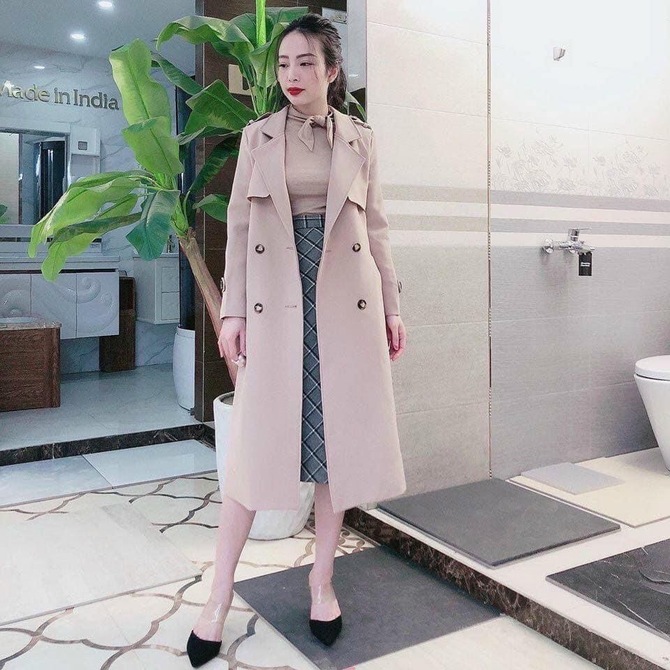ÁO MĂNG TÔ KAKI DÁNG DÀI CAO CẤP- ÁO TRENCH COAT KAKI DÁNG DÀI