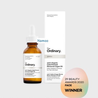 🌟AUTH_BILL Dầu dưỡng 100% Organic Cold-Pressed Moroccan Argan Oil The Ordinary - 30ml