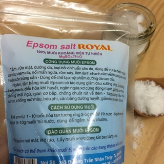 Muối khoáng Epsom làm đẹp 200gr