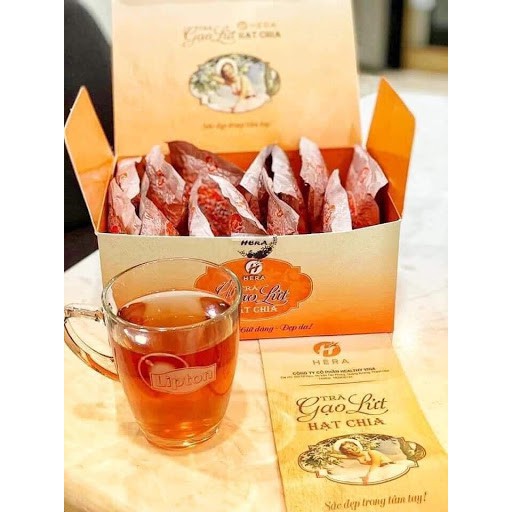 [CHÍNH HÃNG] TRÀ GẠO LỨT HẠT CHIA HERA_LÀN GIÓ MỚI TRONG THỰC ĐƠN GIẢM CÂN CỦA PHỤ NỮ. HỘP 14 GÓI | BigBuy360 - bigbuy360.vn