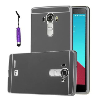 Ốp lưng LG G4 bo tròn tráng gương viền kim loại