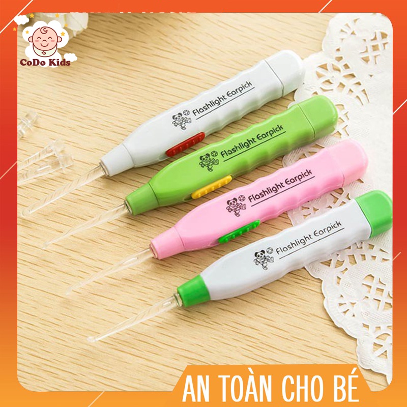 Lấy Ráy Tai Có Đèn Siêu Tiện Lợi, Dụng Cụ Lấy Ráy Tai An Toàn Cho Bé