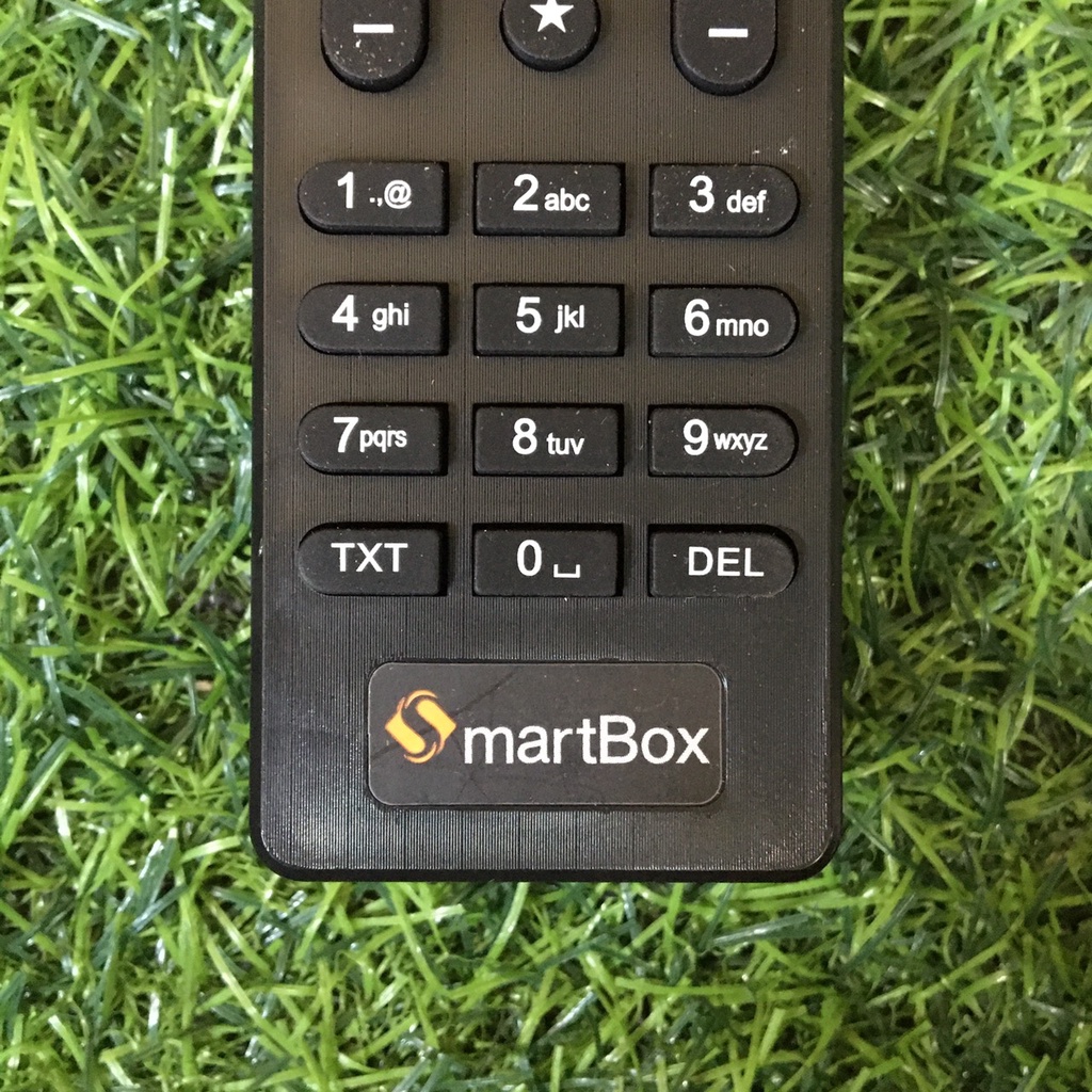 Điều Khiển TiVi martBox - Điều khiển tivi martBox có nút nguồn màu đỏ nhỏ ngọn - Tặng kèm pin và bảo hành 3 tháng
