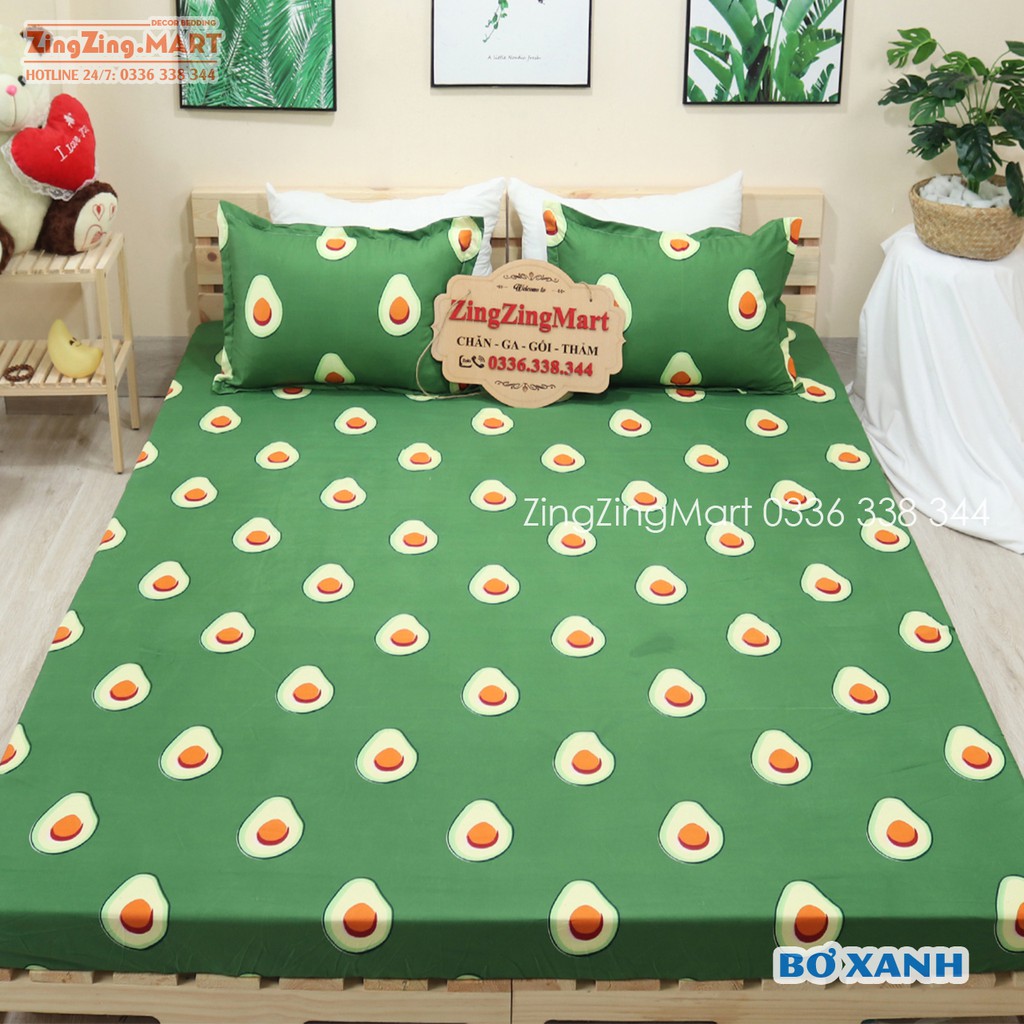 [Xả Kho] Trọn Bộ 3 Món M6 Ga Vỏ Gối Mẫu Mới Đẹp (Ghi chú mẫu khi lựa đồ nha)