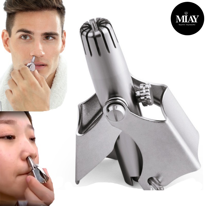 Dụng Cụ Cắt Tỉa Bấm Lông Mũi Kim Loại