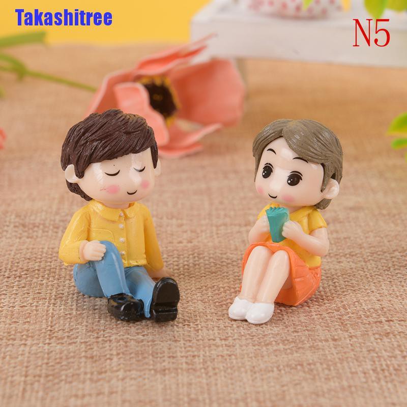 1 Bộ Tượng Tình Yêu Ngọt Ngào Trang Trí Vườn