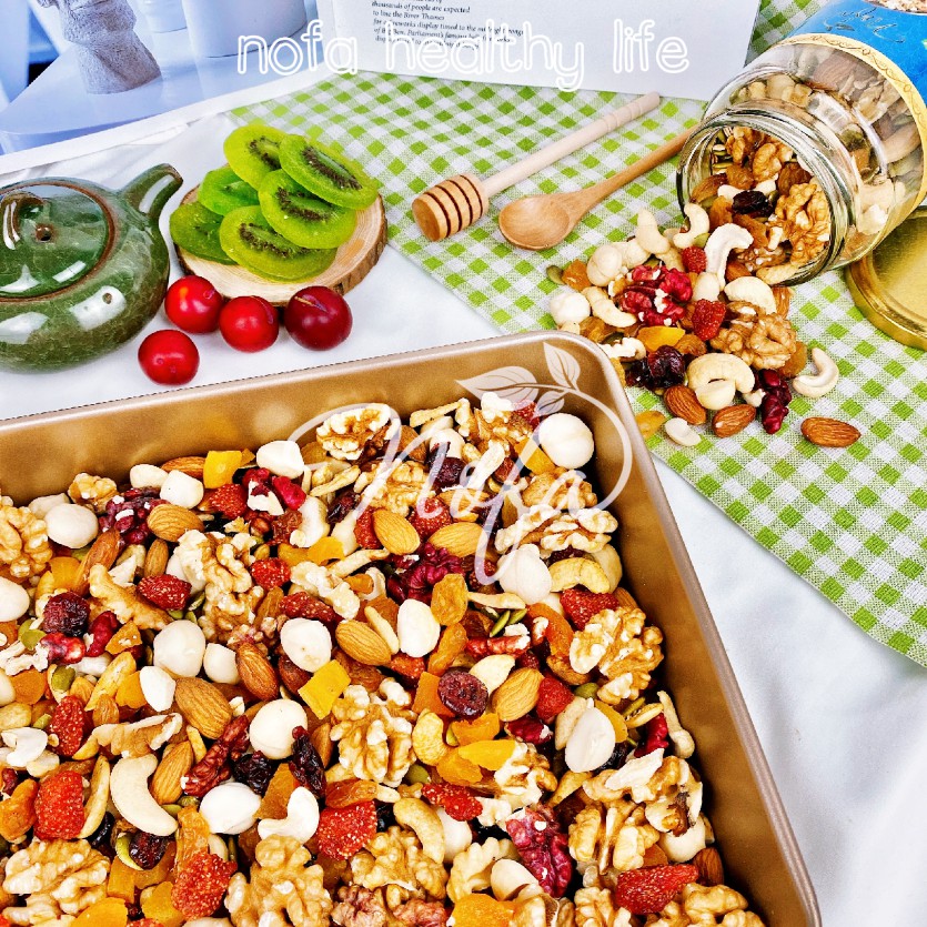 Granola 100% Hạt & Quả nướng mật ong rất ngon 600g NOFA Giảm cân, Ăn kiêng | BigBuy360 - bigbuy360.vn