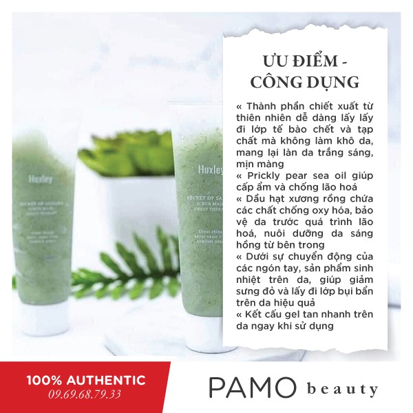 Tẩy tế bào chết Huxley Scrub Mask Sweet Therapy 30g | BigBuy360 - bigbuy360.vn