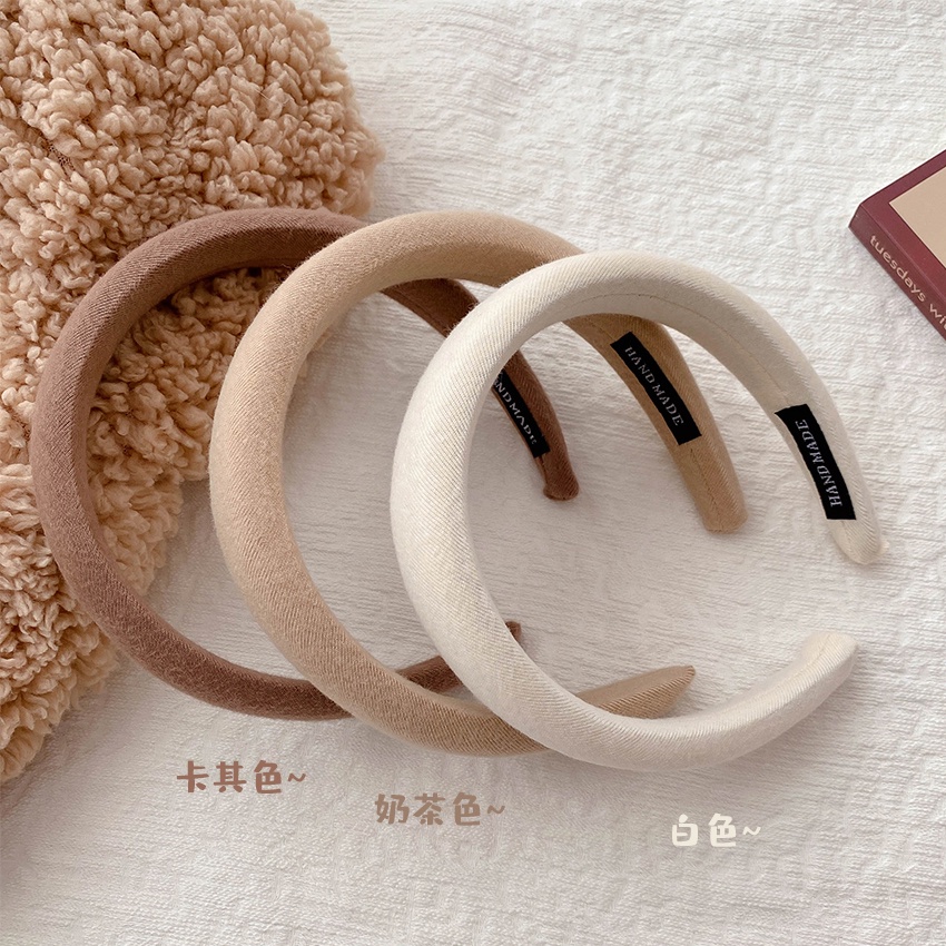 Băng Đô Cài Tóc Bằng Xốp Dày Kiểu Retro Pháp Thời Trang Hè Cho Nữ