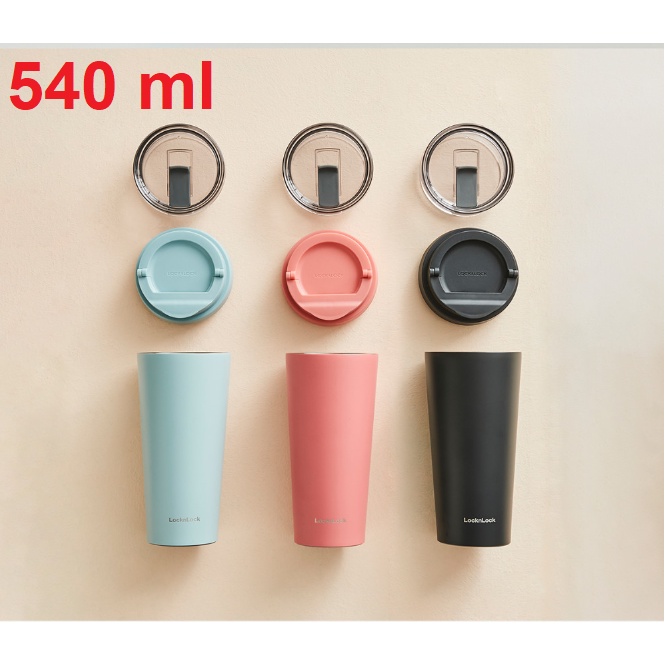 Ly giữ nhiệt 2 nắp Lock and Lock New Clip Tumbler 540ml - LHC4279