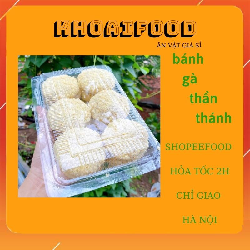 BÁNH GÀ THẦN THÁNH ĂN VẶT NỔI TIẾNG HỒNG MAI HIÊU KHOAIFOOD HỘP 10C