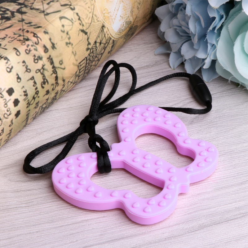 Đồ Chơi Gặm Nướu Bằng Silicone Hình Bướm Dành Cho Bé