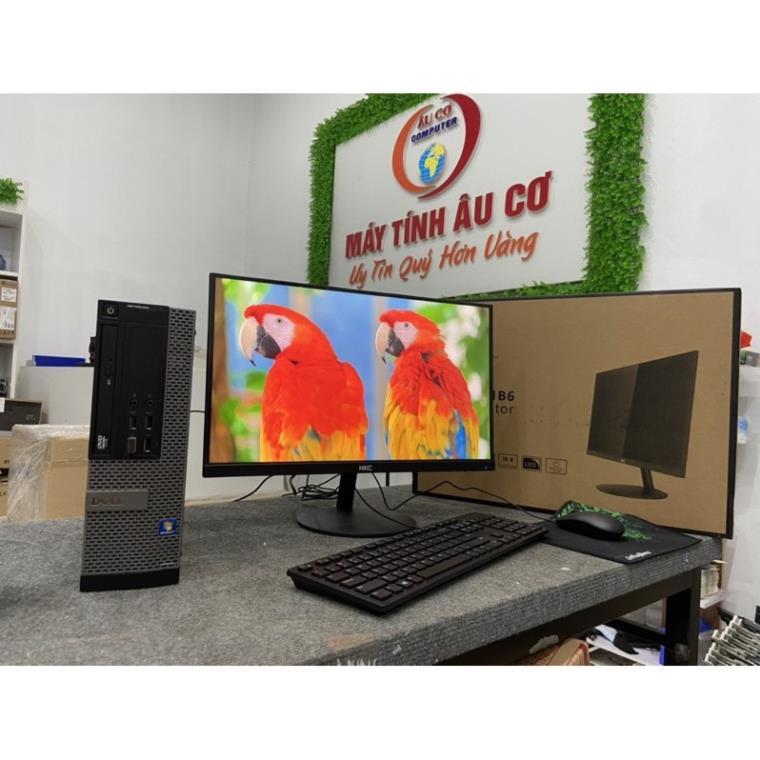 Bộ máy tính Để bàn Dell Core i7 - i5 - i3 Ram 8Gb/16Gb SSD 120GB Vàn Màn hình Full Viền HKC 22 inch - Tặng bàn phím chuộ