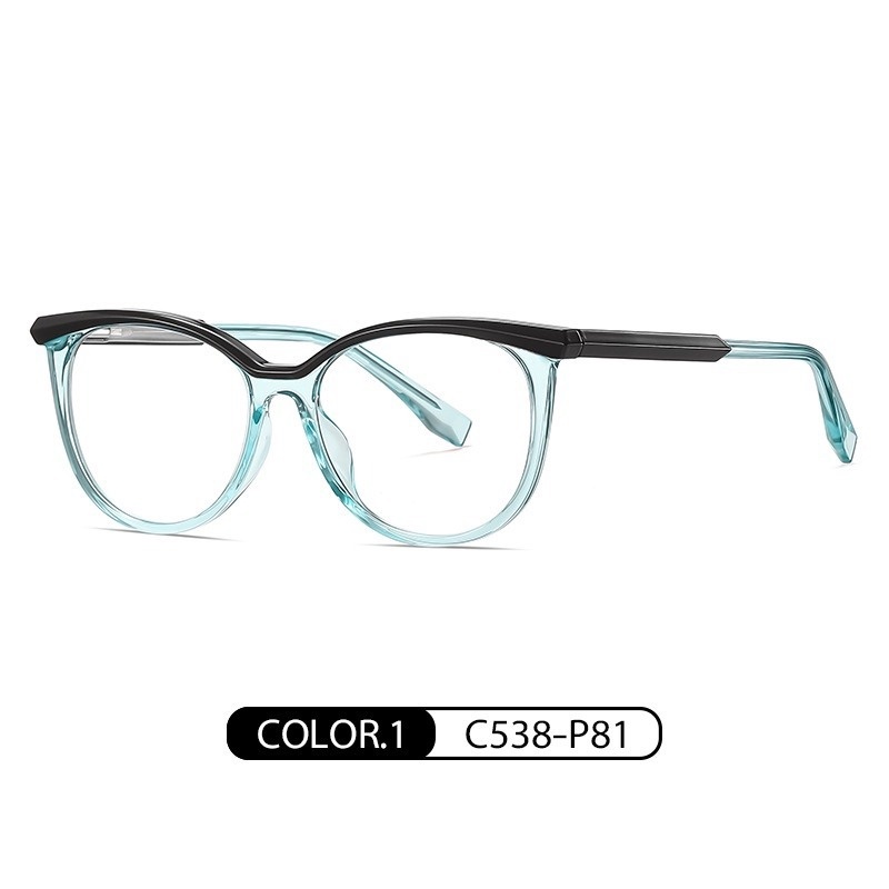 Mắt Kính TR90 Gọng Kim Loại Chống Ánh Sáng Xanh Thời Trang Phương Tây Cho Nữ