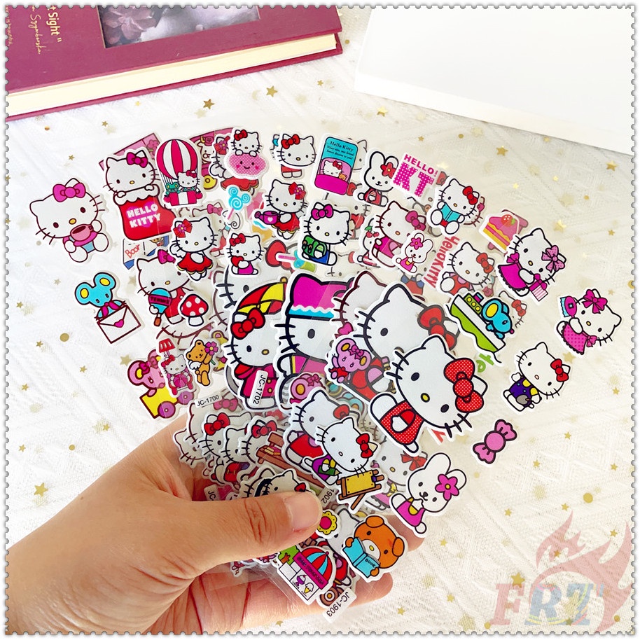 ▷ 5 Tờ Hình Dán Khen Thưởng Tự Làm Hello Kitty Q-1 ◁ Miếng Dán