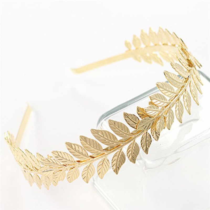 Băng Đô Cài Tóc Hình Cành Lá / Vương Miện Thời Trang Cho Nữ