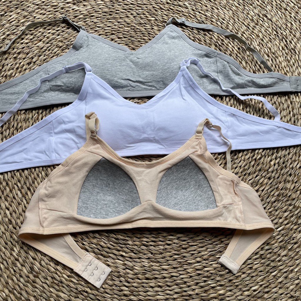 Áo bra 2 dây mảnh dáng thể thao có móc cài sau , bra học sinh croptop mút ngực mỏng  cấp 2 cấp 3 2307