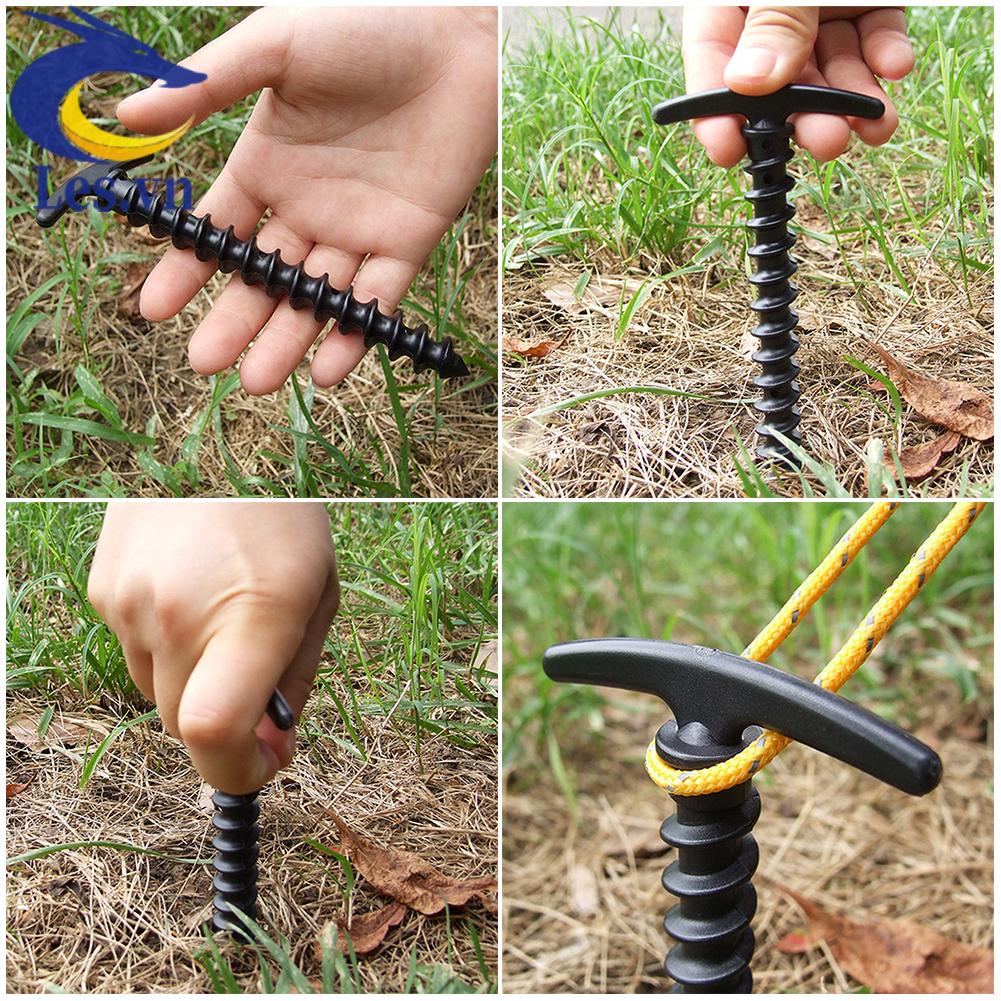 Set 10 Cọc Nhựa Dùng Để Cố Định Lều Trại Tiện Dụng