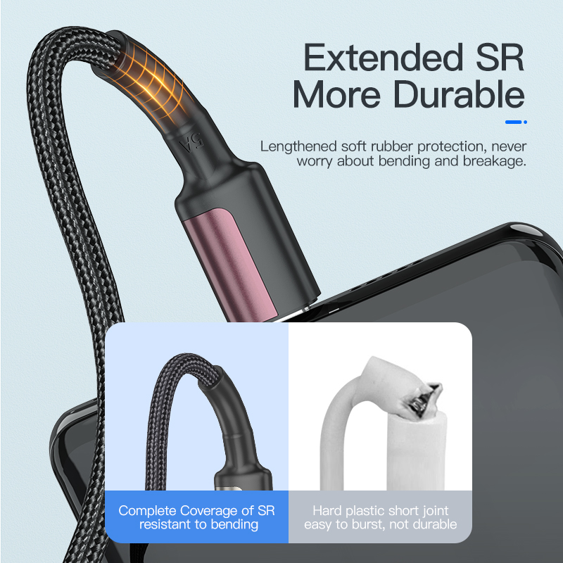Cáp Sạc Dữ Liệu KUULAA KLX-31 Type C 5A PD100W USB2.0 Cho Huawei Xiaomi