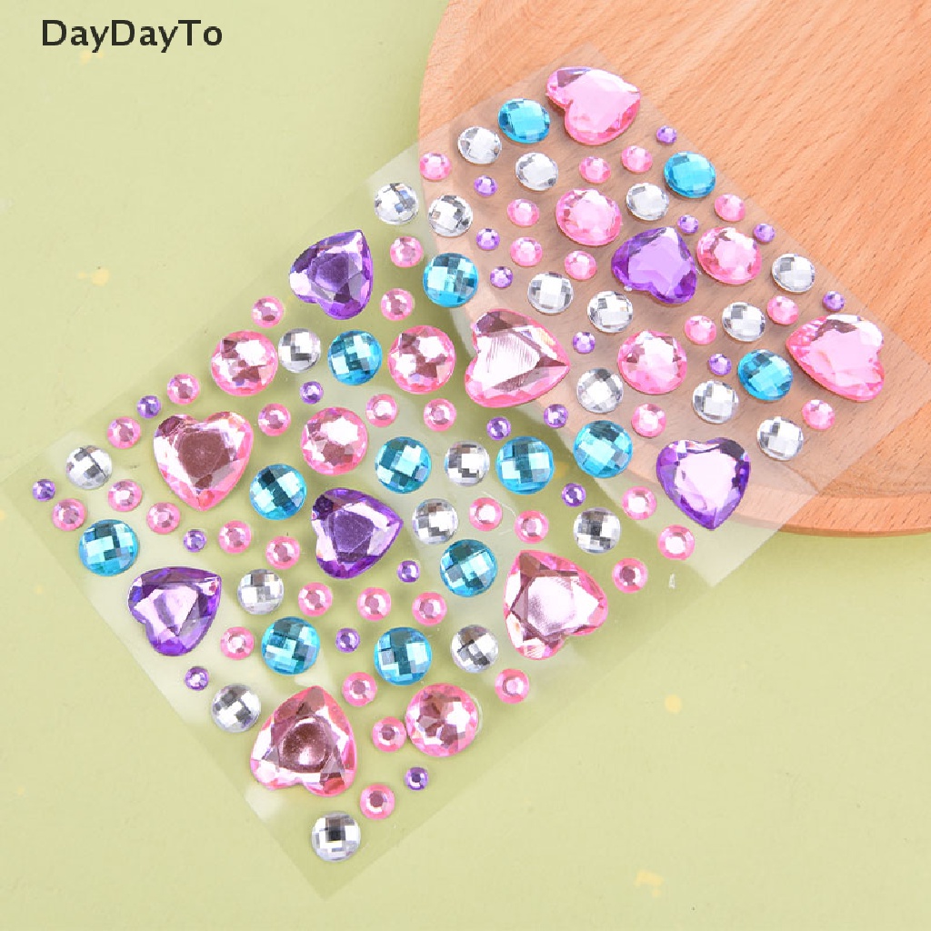 Sticker Dán Tường Bằng Acrylic Họa Tiết Kim Cương 3D DIY Dành Cho Trẻ Em