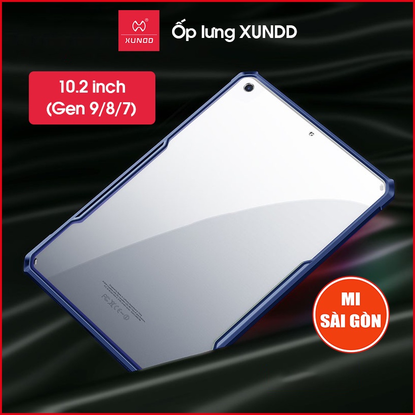 [Hỏa Tốc HCM] Ốp lưng XUNDD iPad 10.2 inch / iPad Gen 9/8/7 (BEETLE SERIES) Chống shock, Mặt lưng trong, Viền TPU - X