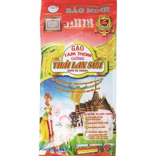 Gạo tám thơm giống Thái Lan sữa - Bảo Minh Luxury 3kg