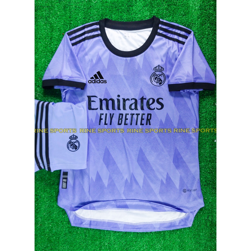 Bộ áo bóng đá Real - Real madrid  sân khách Super hàng thailand 2021-2022 Giống thi đấu 99%
