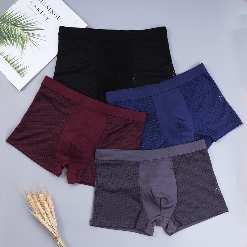 COMBO 5 QUẦN LÓT NAM, QUẦN BOXER THÔNG HƠI 6028